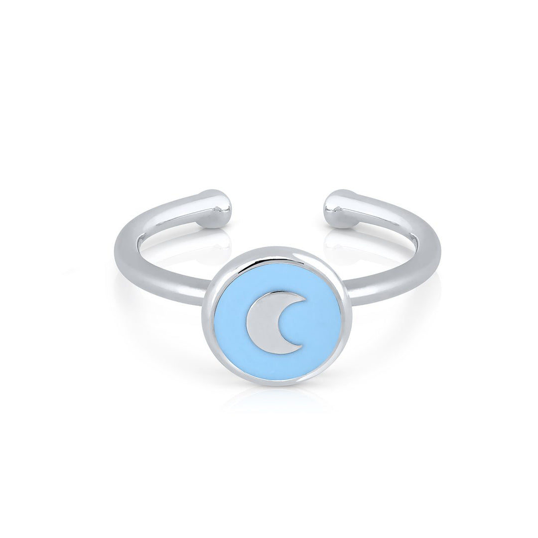 Anillo Mini Mary Esmalte - Luna Azul