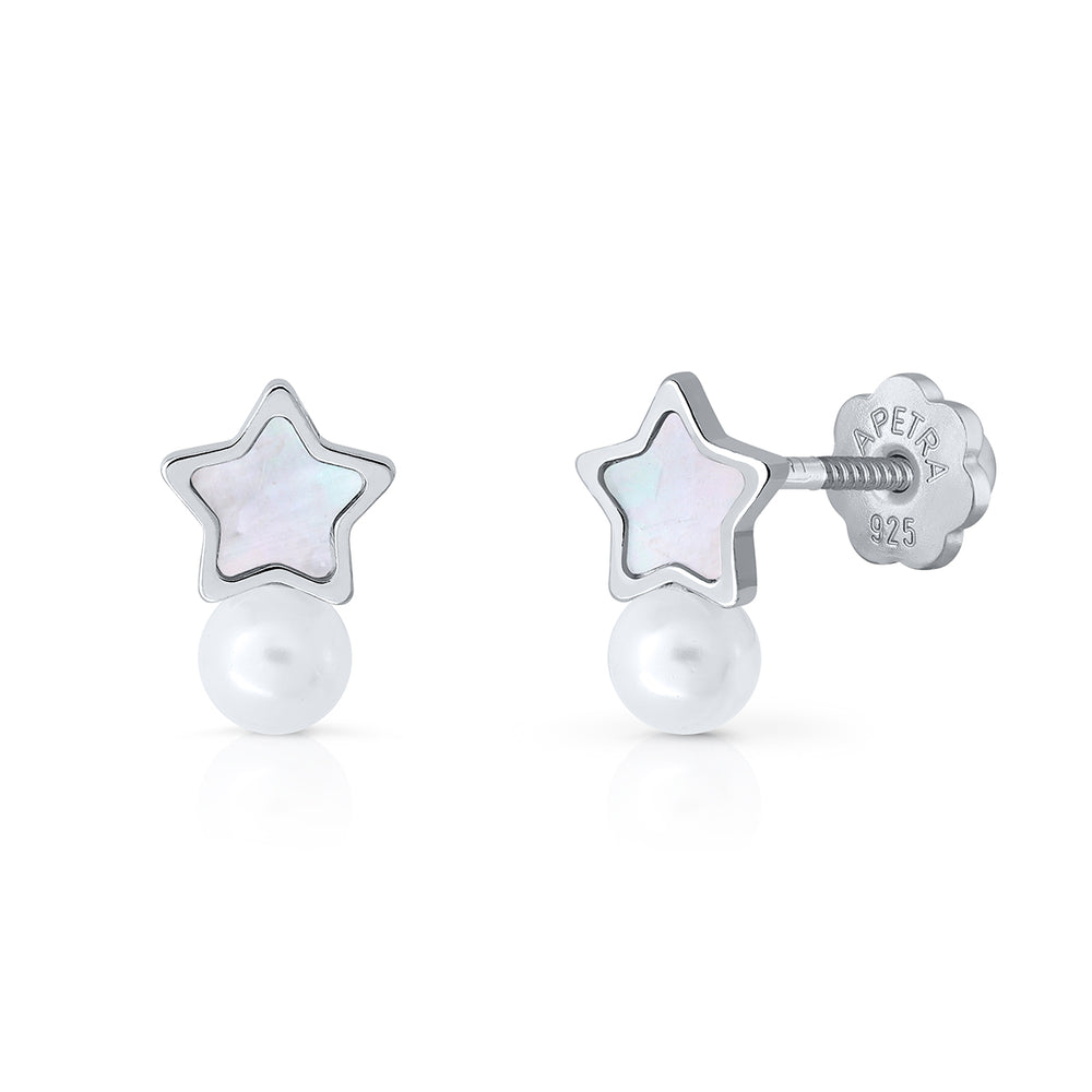Pendientes Colección Cristal Pearl Estrella B