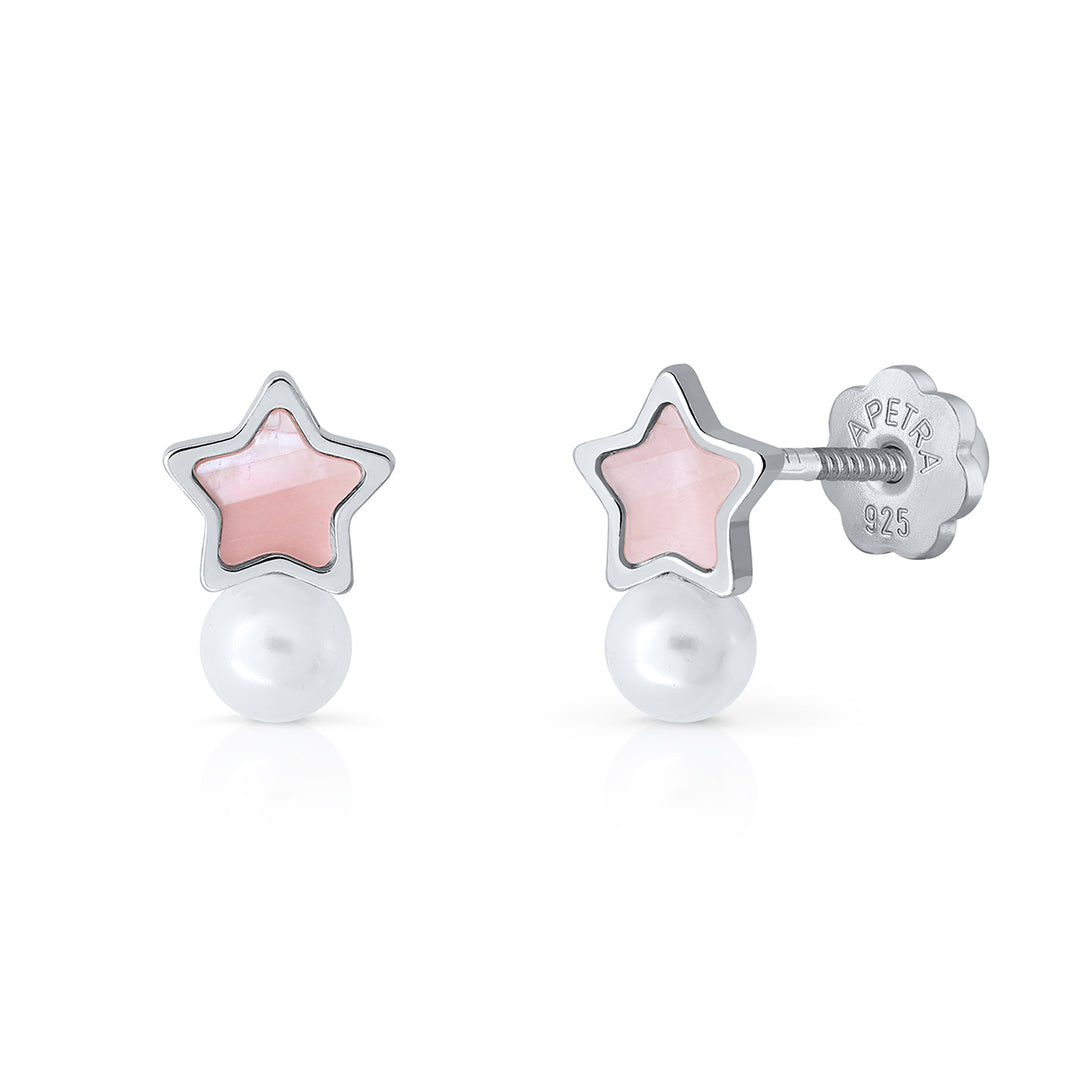Pendientes Colección Cristal Pearl Estrella r