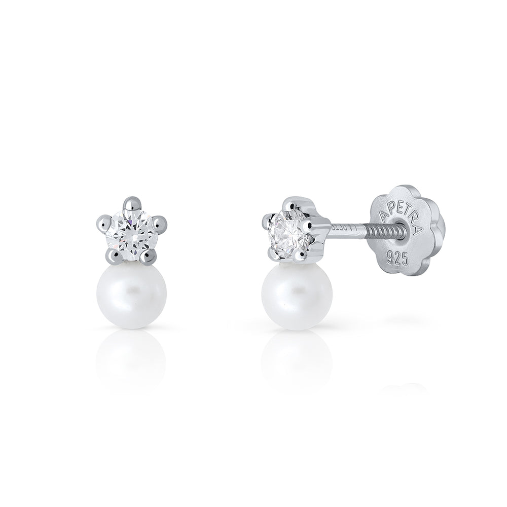Pendientes Brilli Brilli Pearl Redondo S blanco