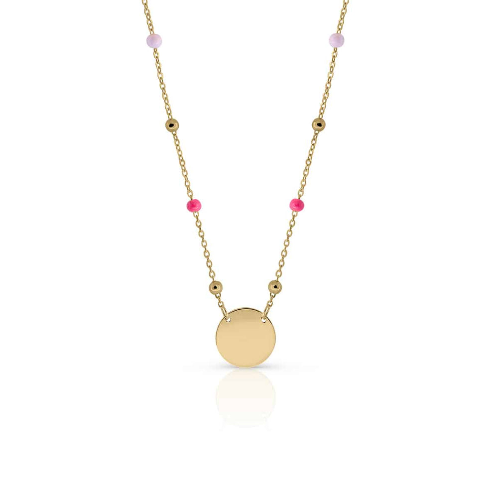 Collar oro Bolitas de anís chapa