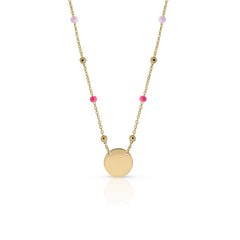 Collar oro Bolitas de anís chapa