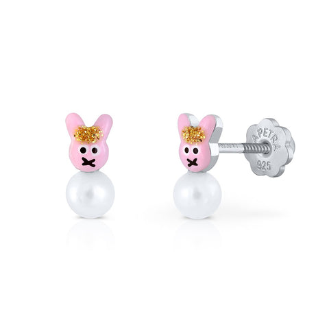 Happy Pearl Rabbit Earrings