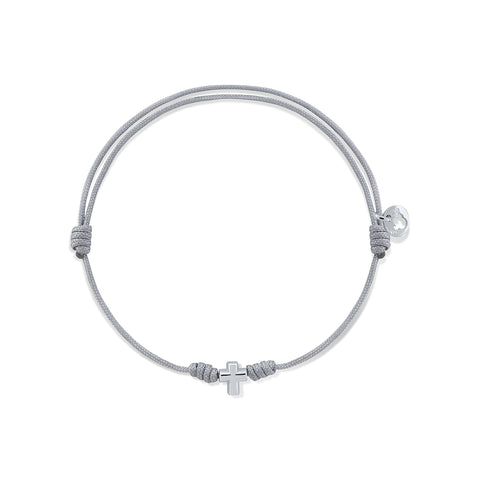 Macramé cross bracelet