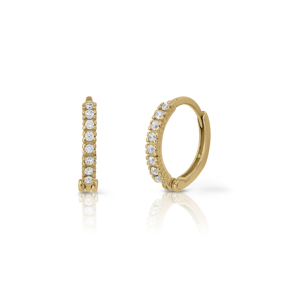 Aritos oro 9k Brilli Brilli 10mm