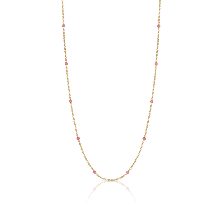 Beads 3mm Black Enamel Necklace