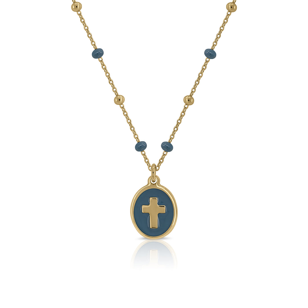 Zirconia Cross Necklace