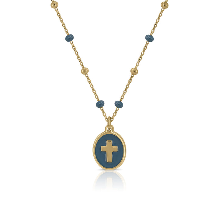 Zirconia Cross Necklace