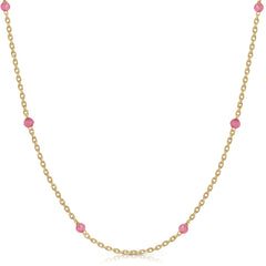 Collar bolitas de cristal