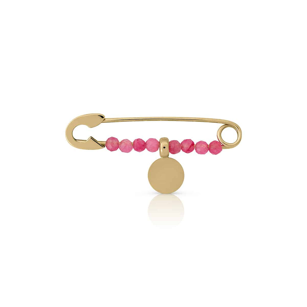 Gold Baby Safety Pin with Badge