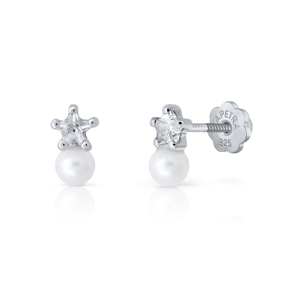 Pendientes Brilli Brilli Pearl Estrella BLANCO