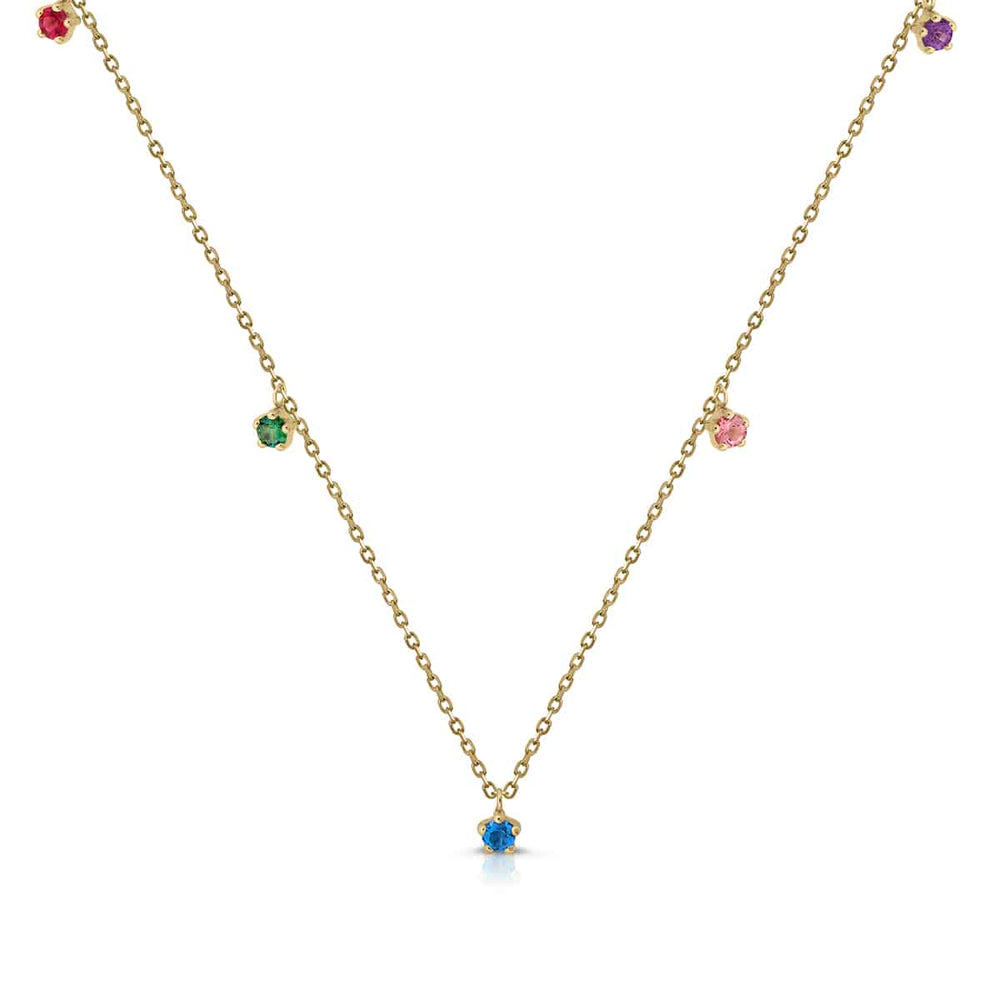 Collar oro 5 topacios