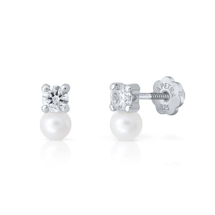 Pendientes Brilli Brilli Pearl Redondo m blanco