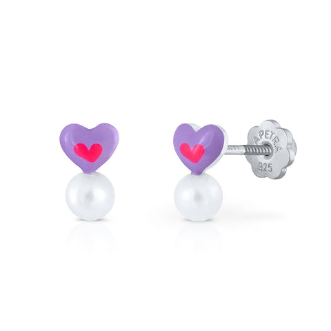 Happy Pearls Heart Earrings