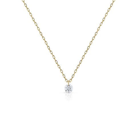 Air Diamond Gold Necklace