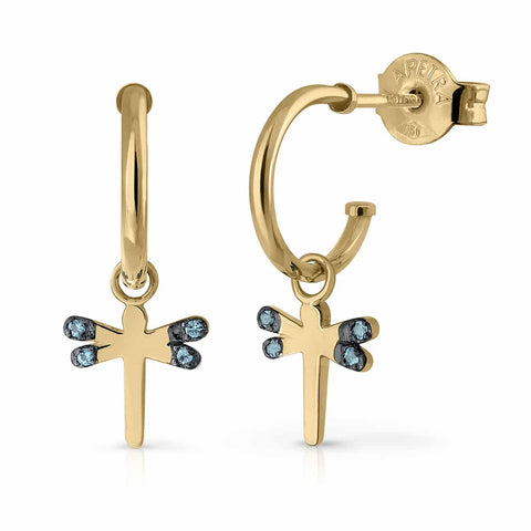 Aros oro Lula topacios