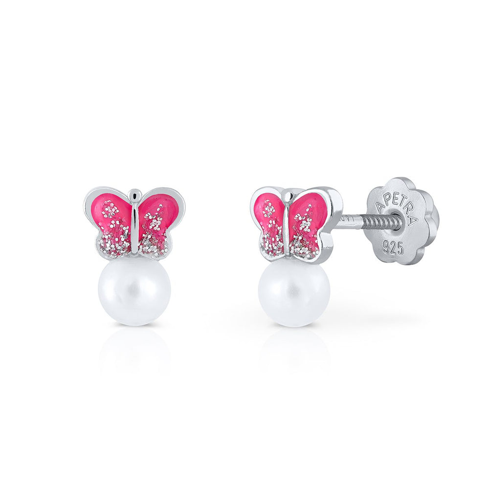 happy Pearl Mariposa Plana Fucsia