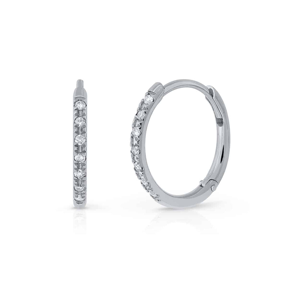 Pendientes Oro Aro Blanco