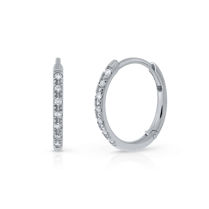 Pendientes Oro Aro Blanco