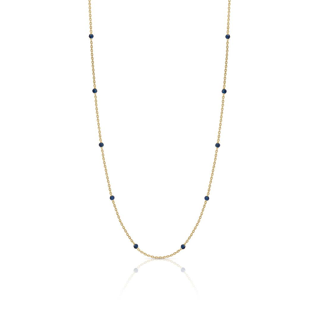 Beads 3mm Black Enamel Necklace
