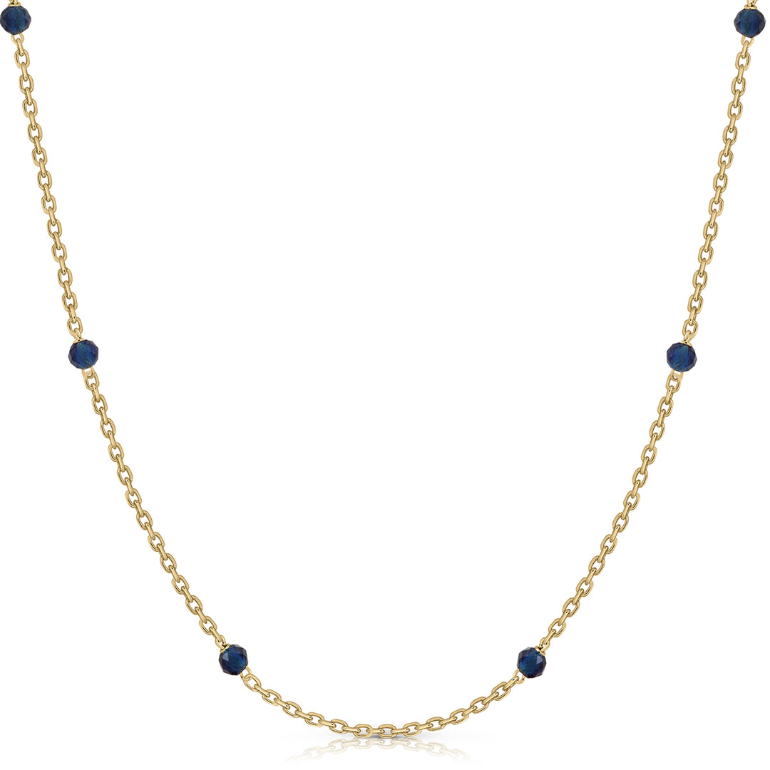 Beads 3mm Black Enamel Necklace