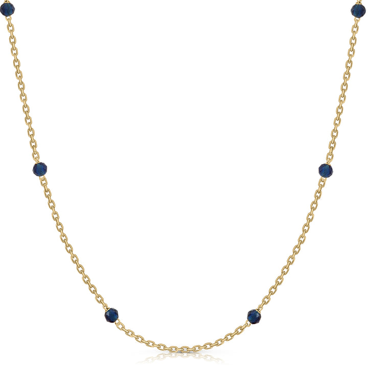 Beads 3mm Black Enamel Necklace