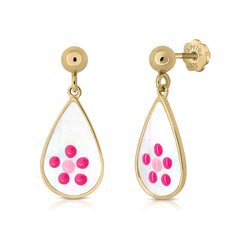 Pendientes Flamenca perita rosa