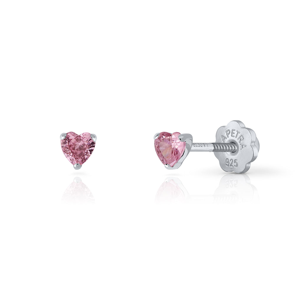 Pendientes Brilli Brilli Corazón S rosa