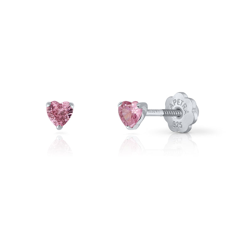 Pendientes Brilli Brilli Corazón S rosa