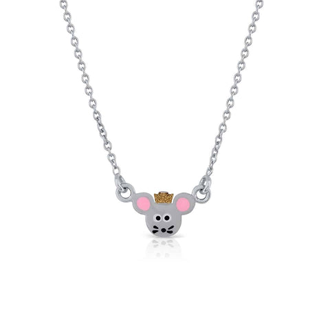 Mouse Enamel Necklace
