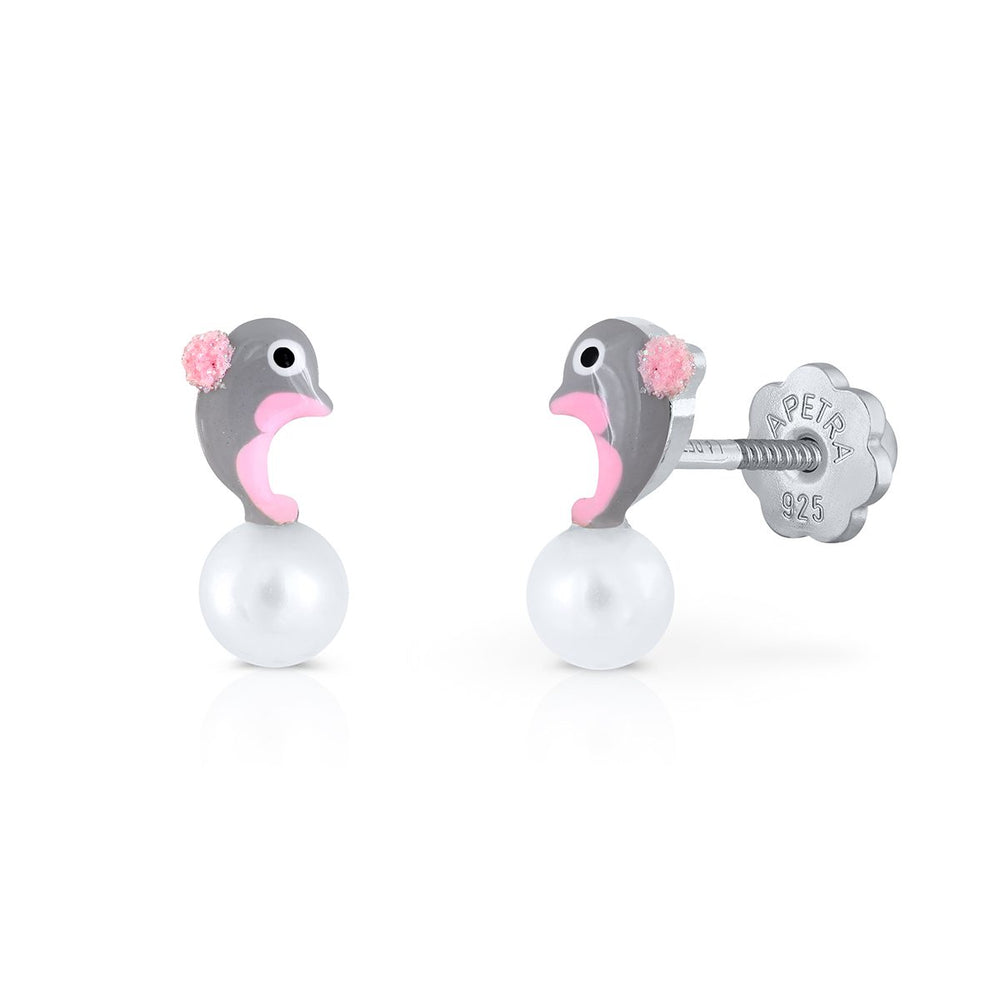 Pendientes Happy Pearl Delfín