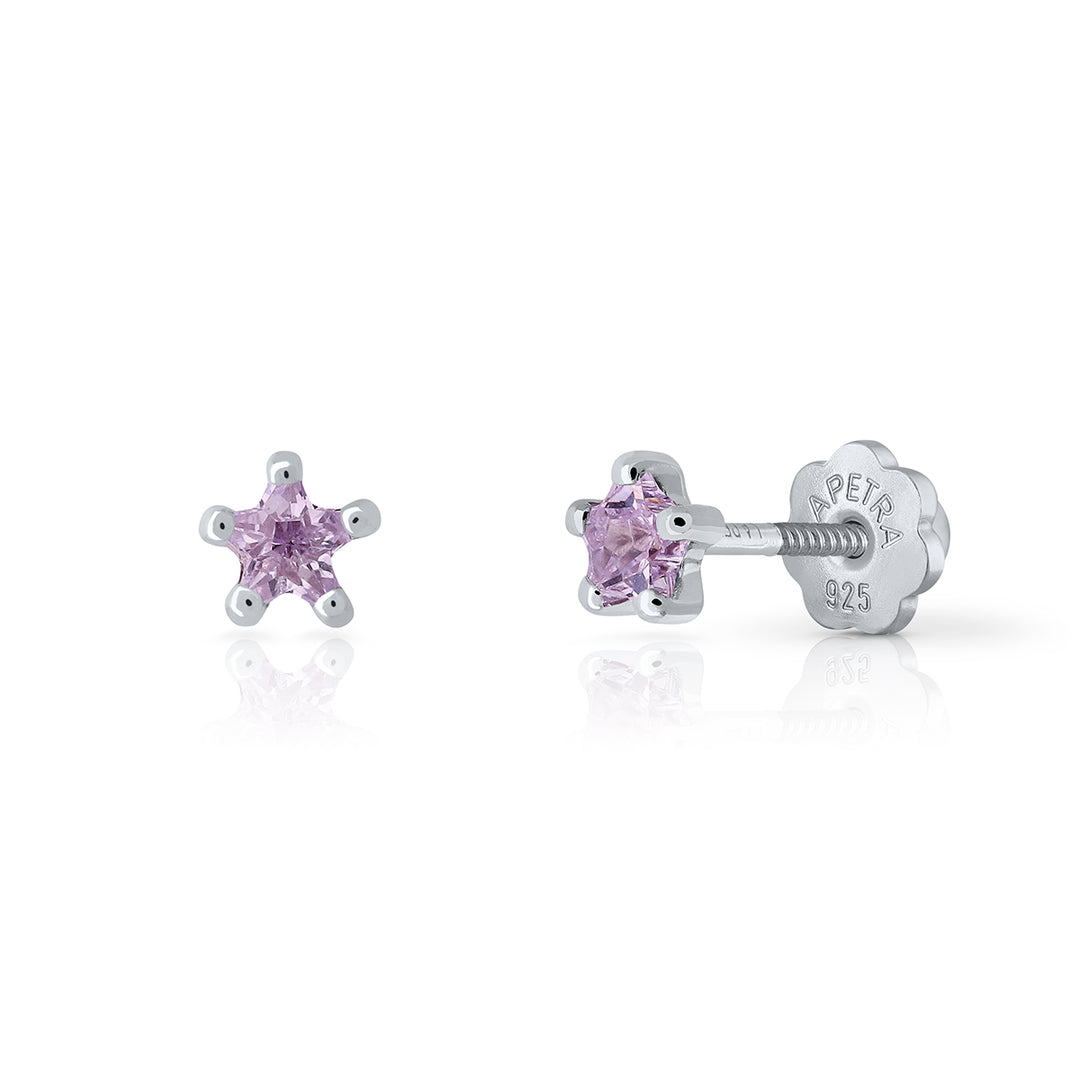 Pendientes Brilli Brilli Estrella lila