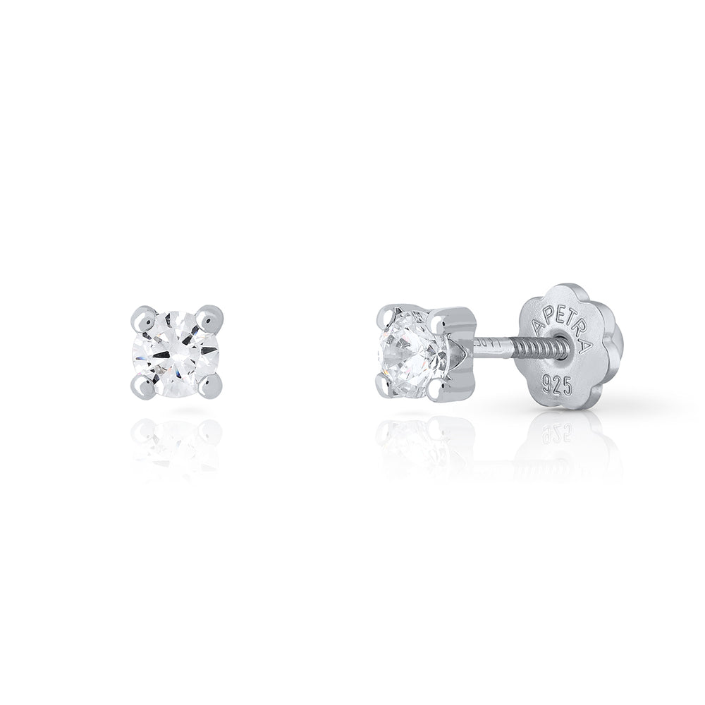 Pendientes Brilli Brilli 4 Redodndo M blanco