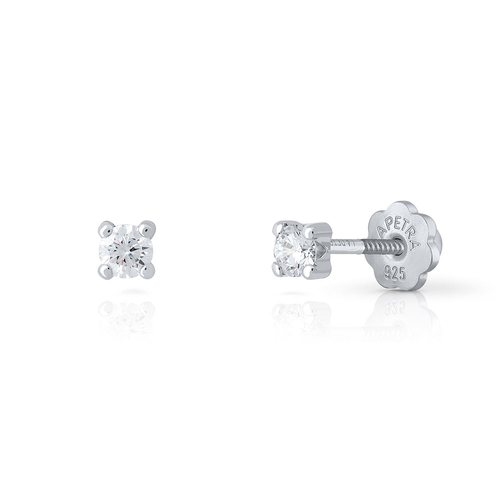 Brincos Brilli Brilli 4 garras 3mm