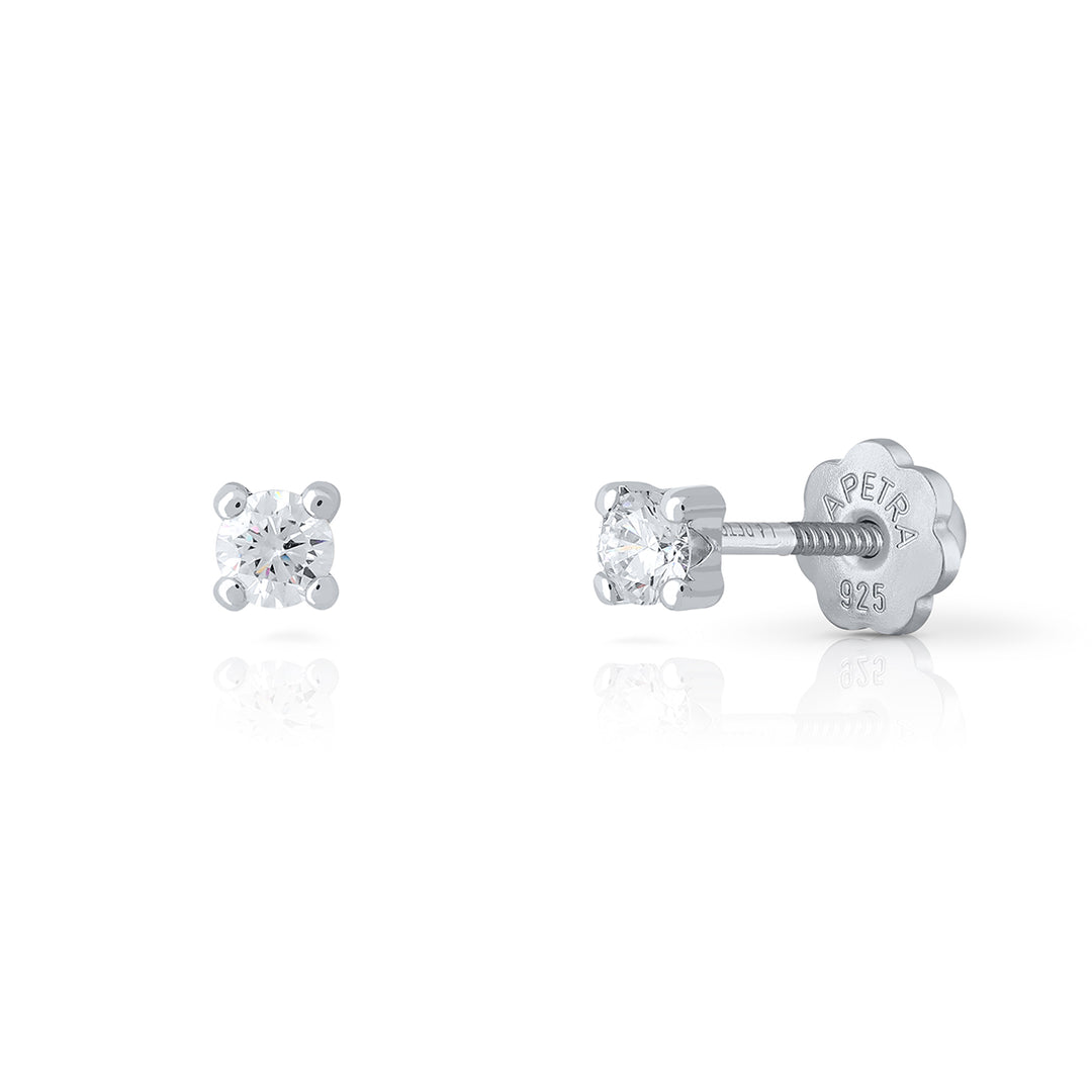 Pendientes Brilli Brilli 4 Redodndo S blanco