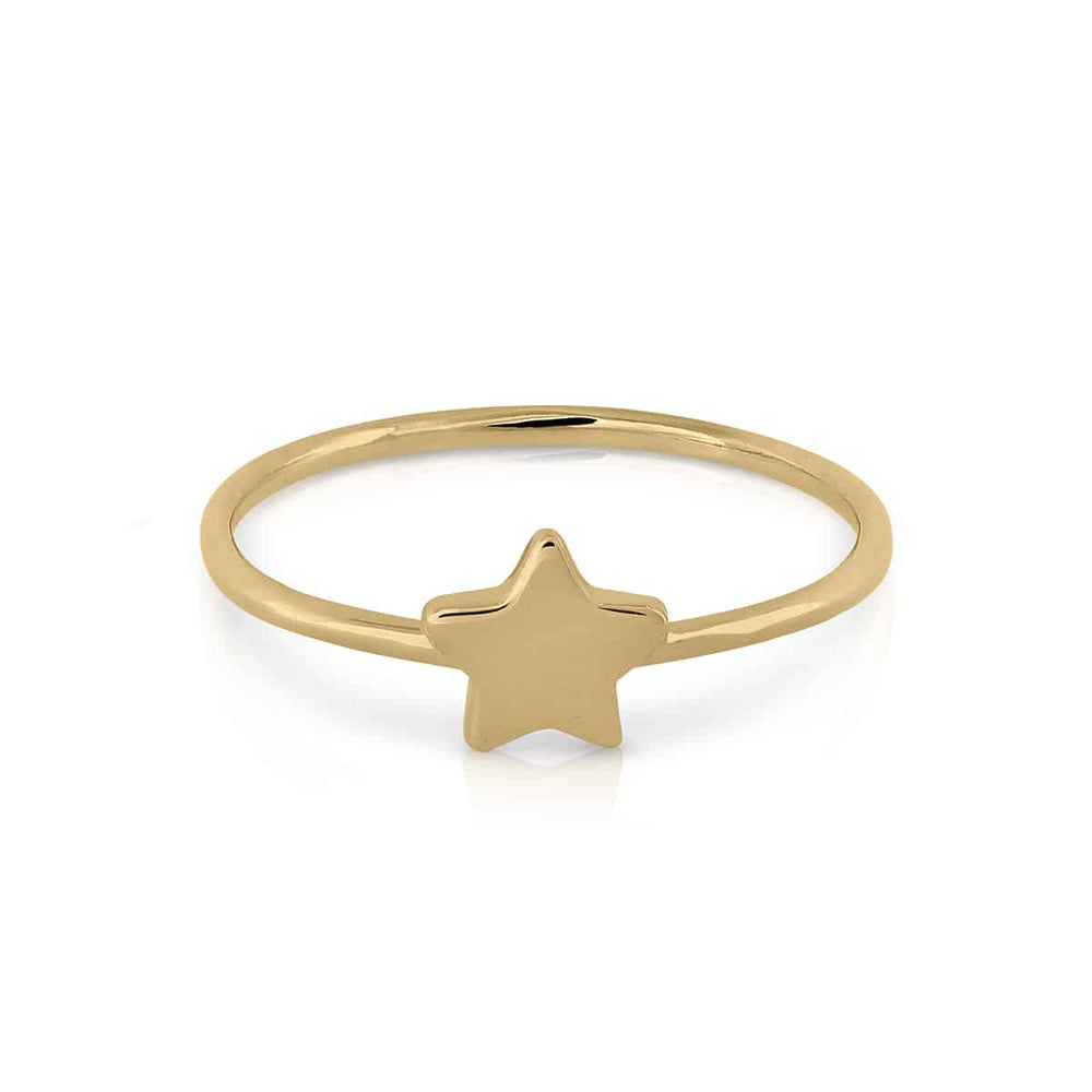 Anillo oro motivo estrella