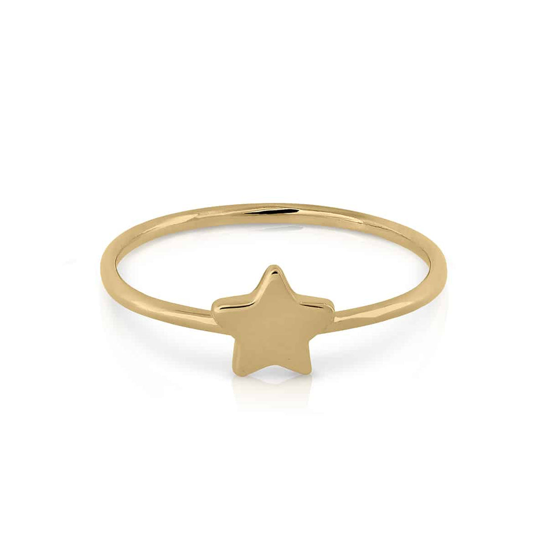 anillo motivo estrella