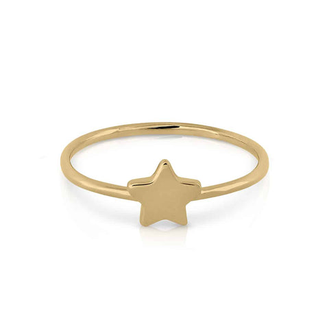 Gold Star Motif Ring
