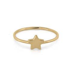 Anillo oro motivo estrella