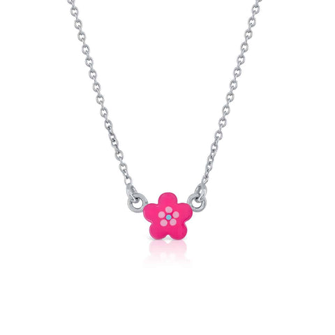 Flower Enamel Necklace