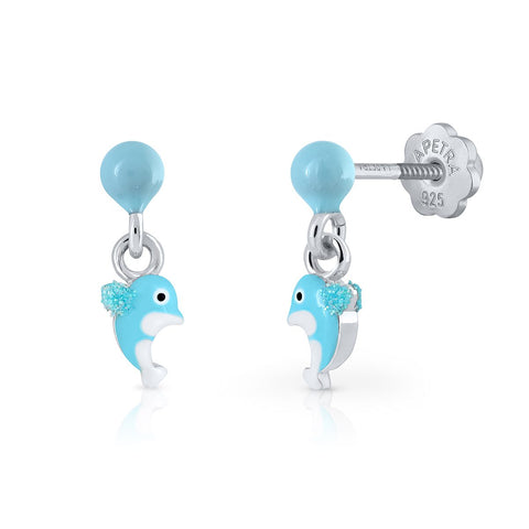 Candy Floss Dolphin Earrings