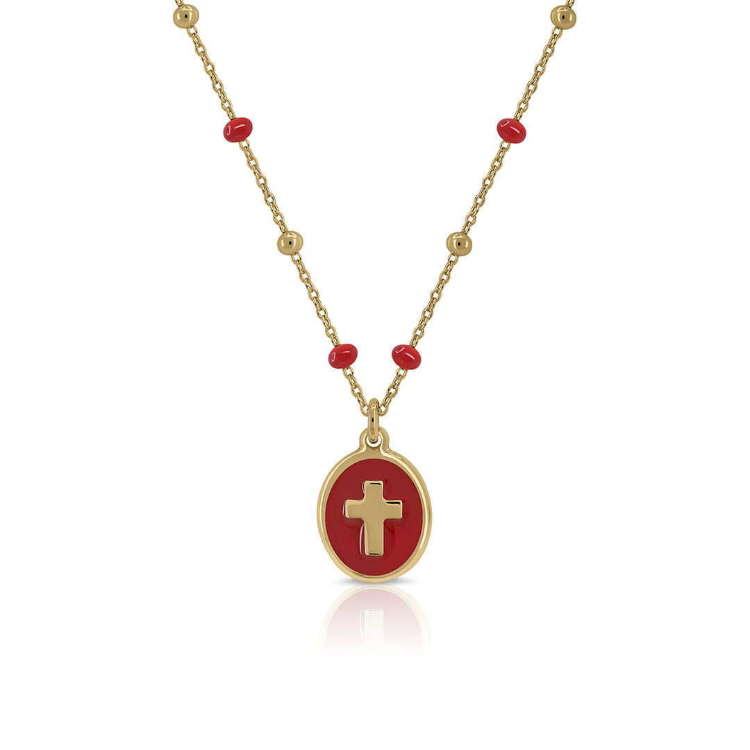 Zirconia Cross Necklace