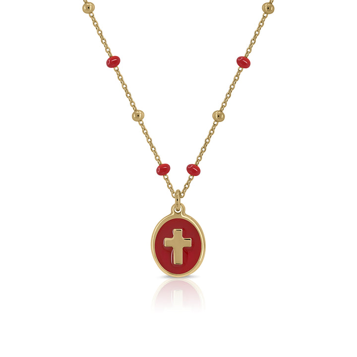 Zirconia Cross Necklace