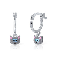 Mini Hoop Enamel Pandereta - Bear