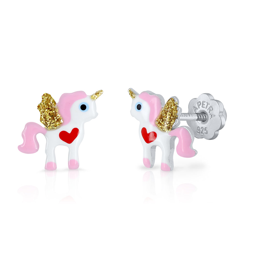 Xmas Petrisú Enamel Earrings Screwback