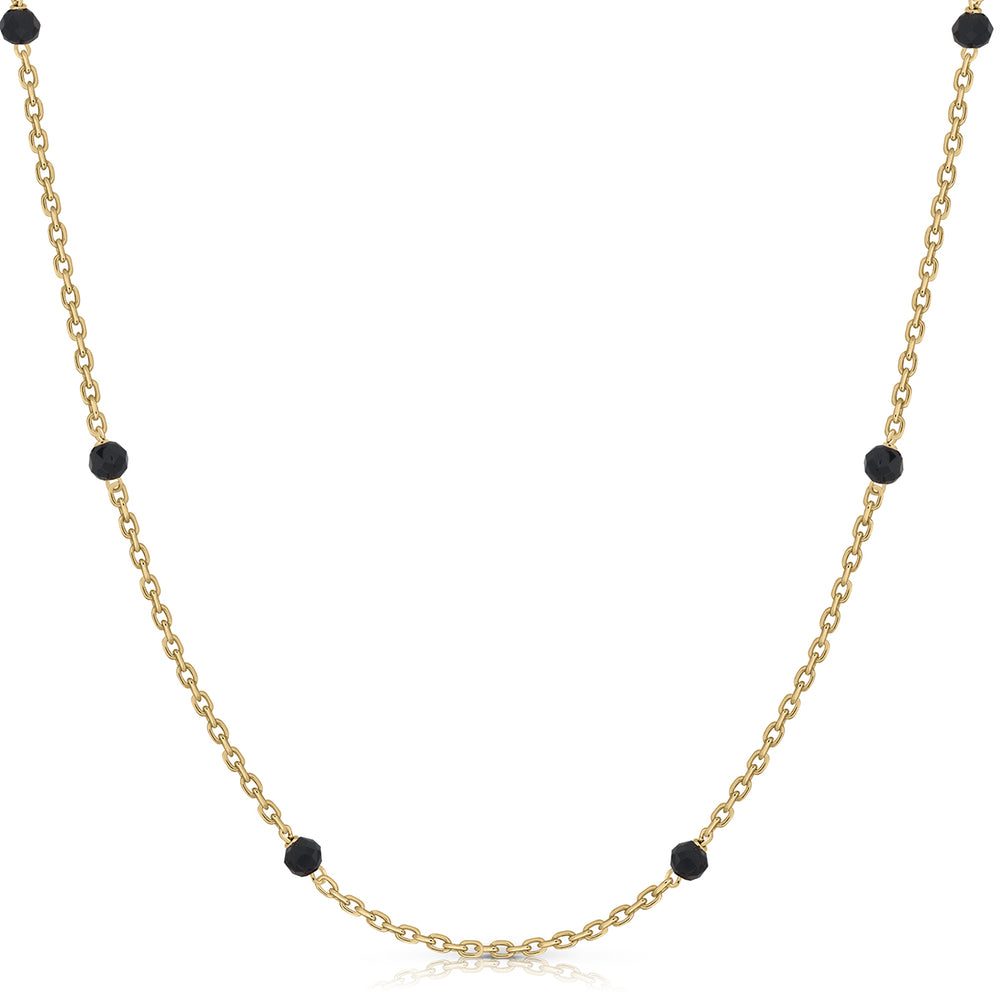 Glass bead necklace