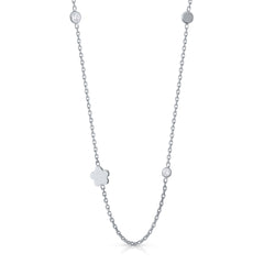 Collar 2 chatones - Flor