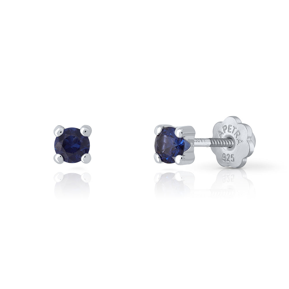 Pendientes Brilli Brilli 4 Redodndo m zafiro