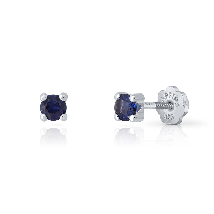 Pendientes Brilli Brilli 4 Redodndo m zafiro