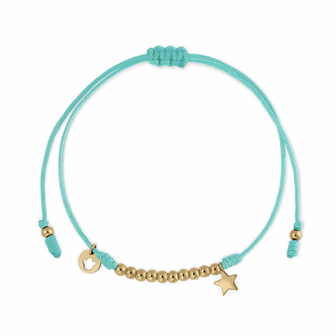 Gold Macramé Bracelet Shine Star